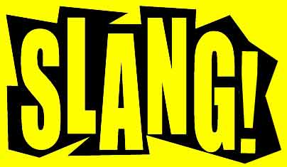 Graphic that says slang. Avoid slang when communicating with foreign audiences.