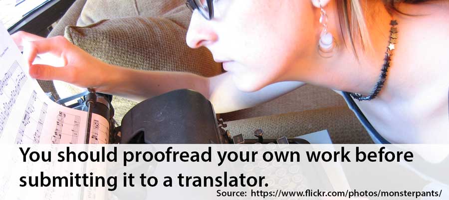 proofreading translations