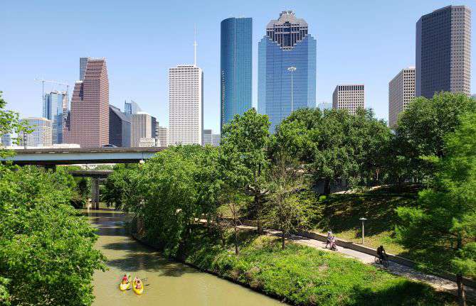 Our local Houston translation agency in Houston is centrally located near the Buffalo Bayou Park (pictured). From downtown Houston, take I45 and head west on Allen Pkwy to Montrose Blvd. Turn left on Montrose Blvd and continue until you reach our office at 2020 Montrose Blvd. Suite 202. We serve businesses, organizations, and families throughout the Houston area and beyond. We offer translation services in more than 50 languages including Spanish, Portuguese, French, Vietnamese, Chinese, German, French and Dutch.  