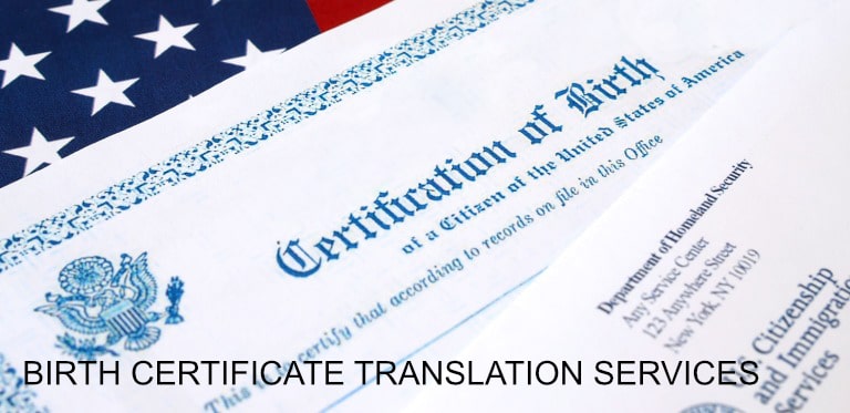 Birth Certificate Certified Translation