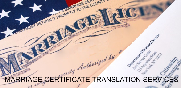 marriage certificate tranlation