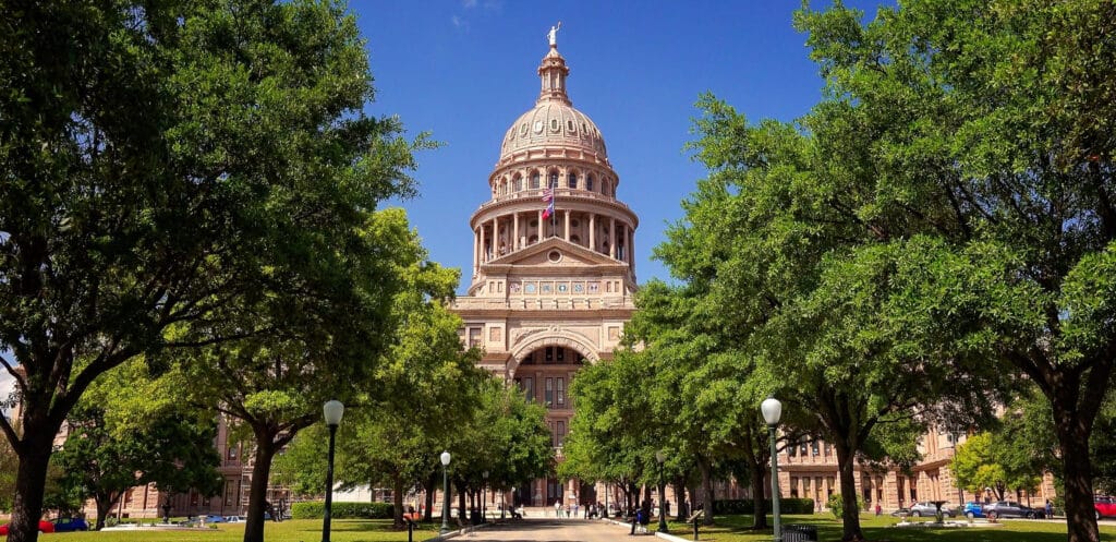 State Capitol Building in Austin, Texas where legal translators and interpreters often work on translating new laws.