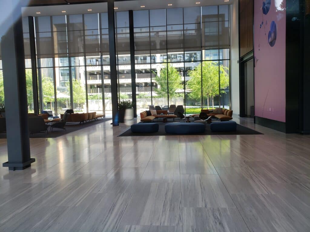 Inside the new Hewlett Packard Enterprises Campus.