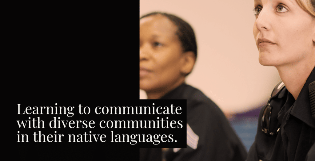 Dual language program for police officers
