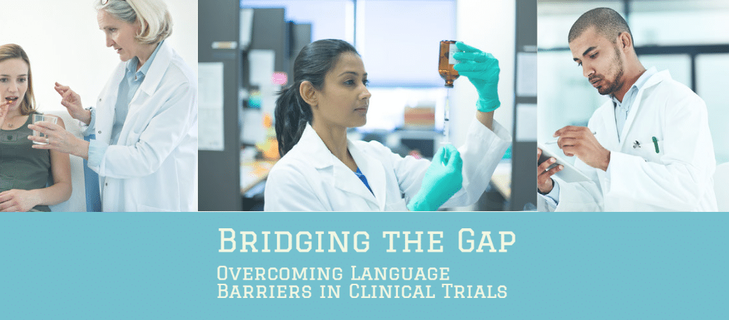 Diverse group of medical professionals discussing clinical trials