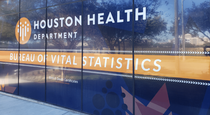 Houston Heath Department for Vital Records, Including Immunization Records
